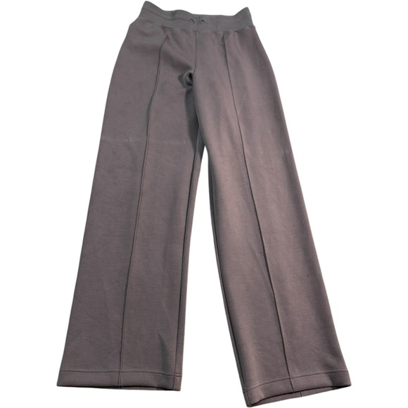 SPANX Women's Size L Pull On Wide Leg Lounge Pants TENCEL Blend Taupe Tall - Picture 1 of 10